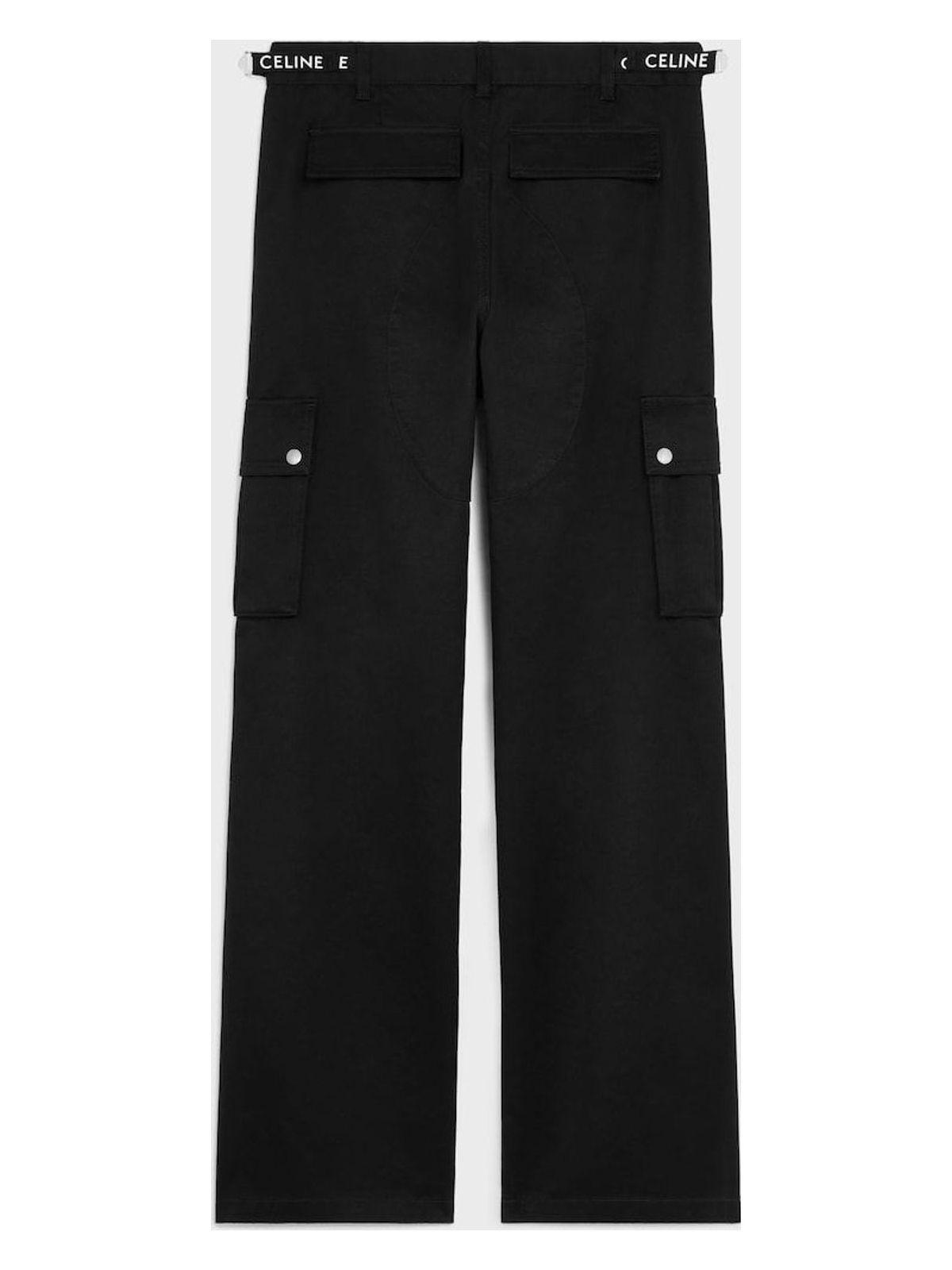 Celine Men's Cargo Trousers in Black