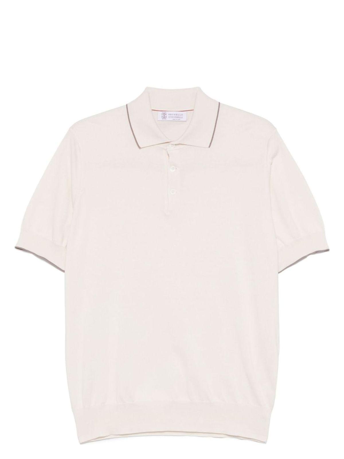 Brunello Cucinelli Men's Cotton Knitted Polo Shirt