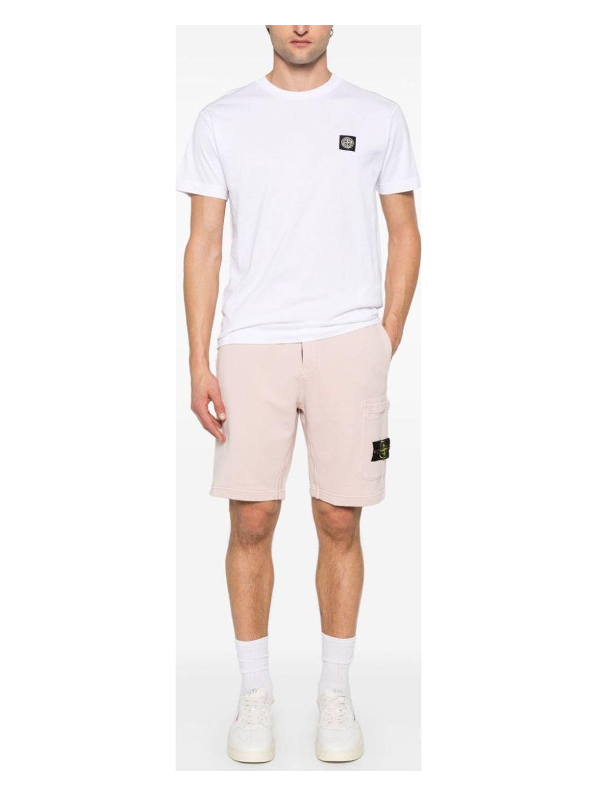 Stone Island Men's T-Shirt in Pink & Purple