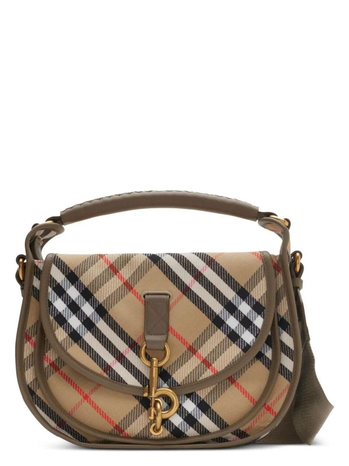 Burberry Women's Small B Clip Messenger Bag in Nude & Neutrals