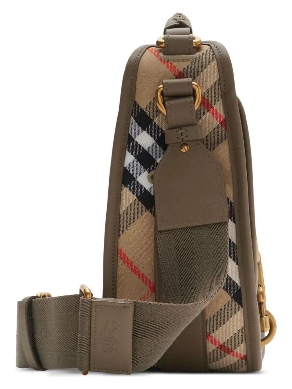 Burberry Women's Small B Clip Messenger Bag in Nude & Neutrals