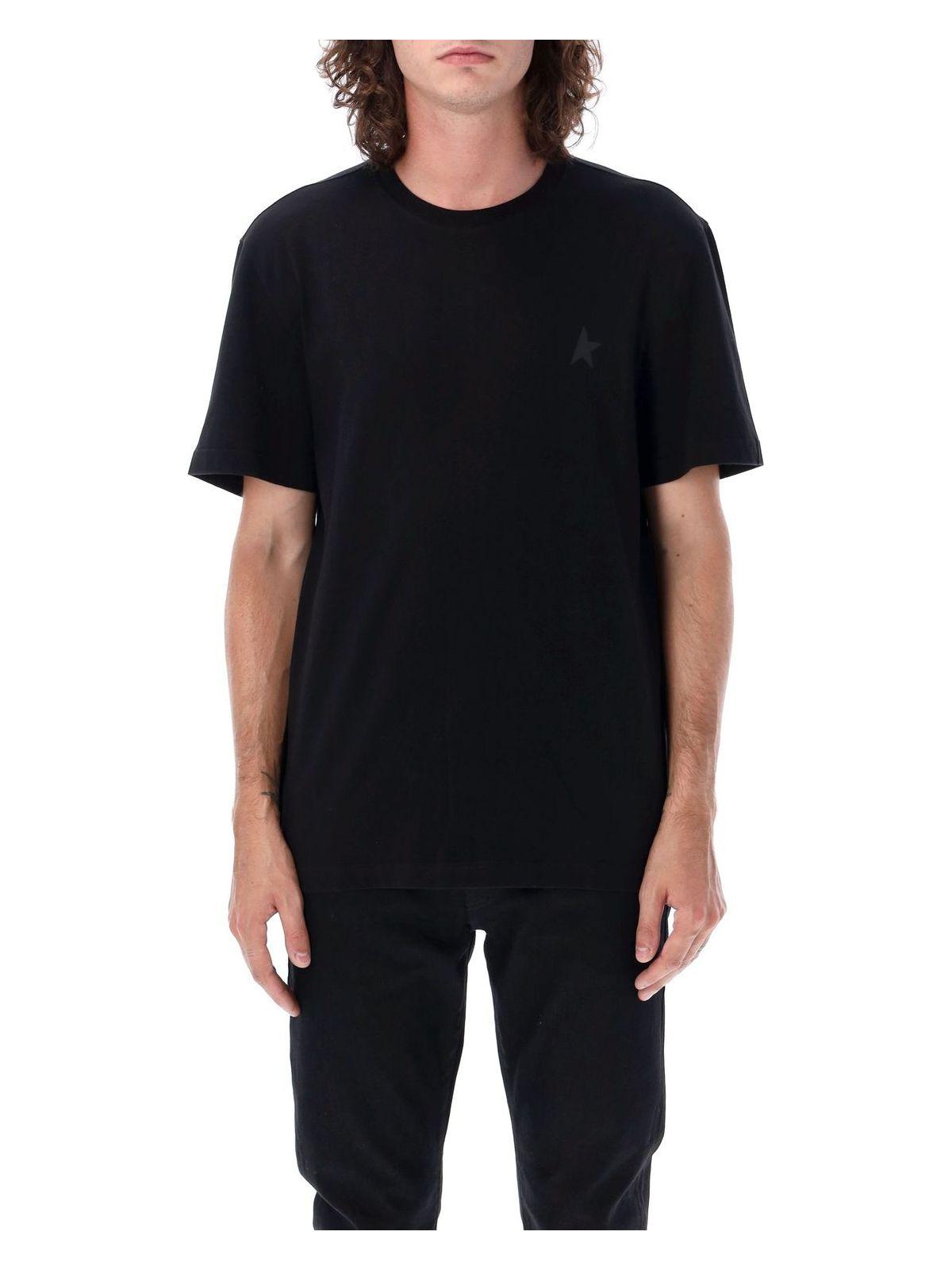 Golden Goose Men's Cotton Crew-Neck T-Shirt in Black