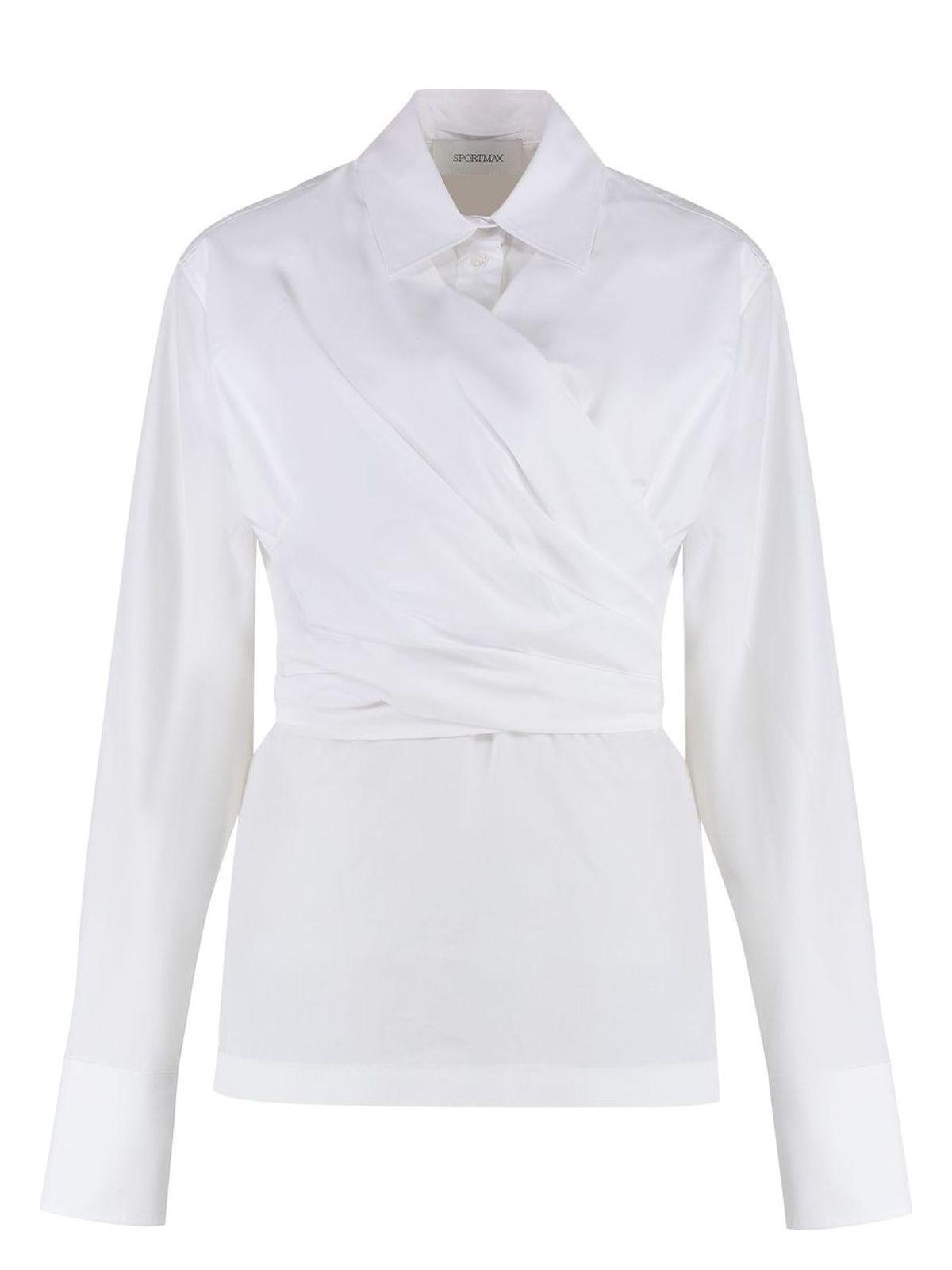 Max Mara Sportmax Women's Oggi Cotton Shirt in White
