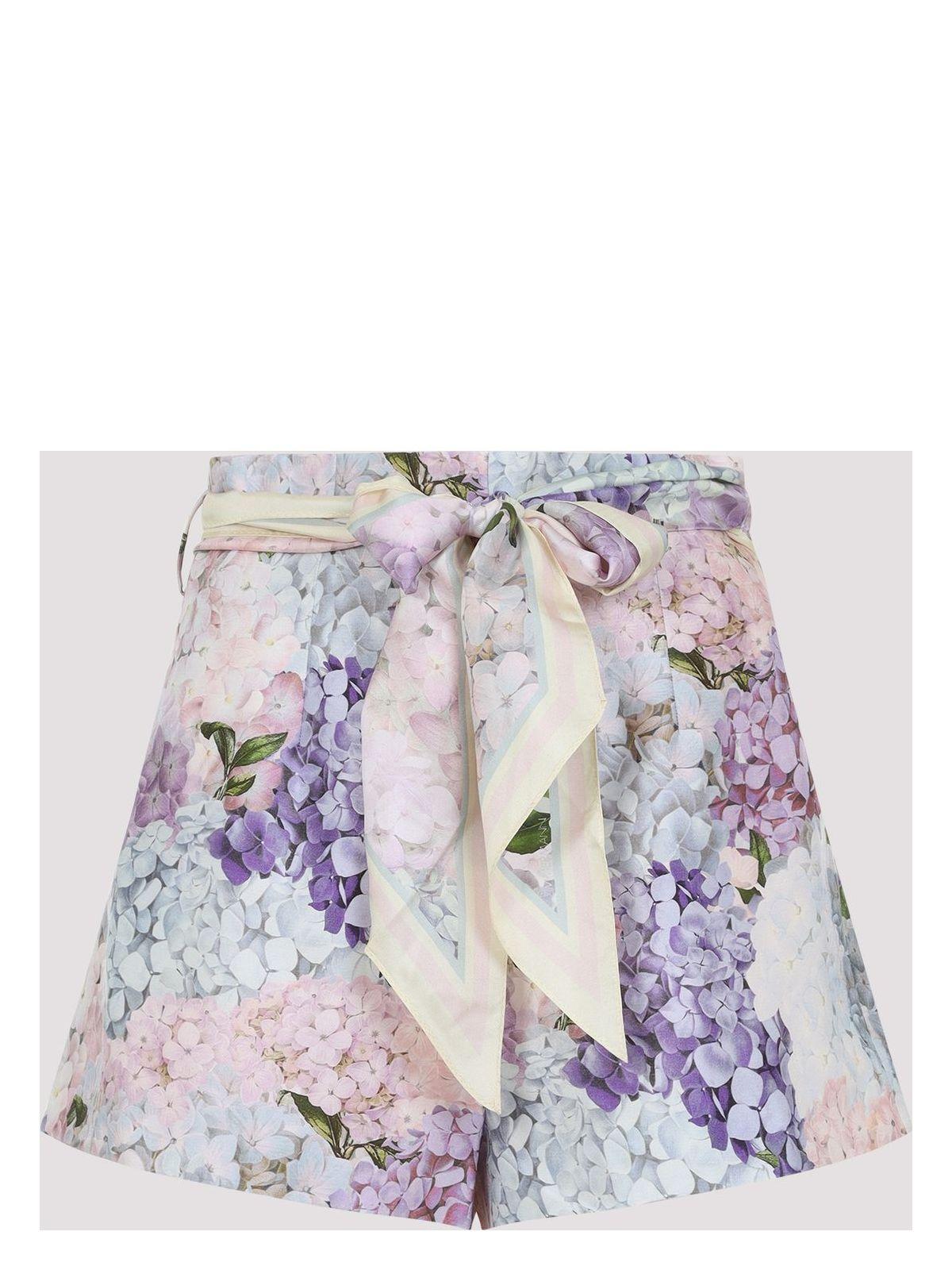 Zimmermann Printed Silk Dawning Shorts