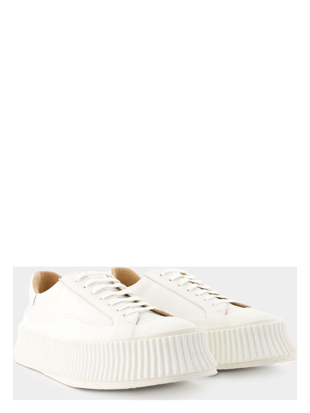 Jil Sander White Leather Sneakers