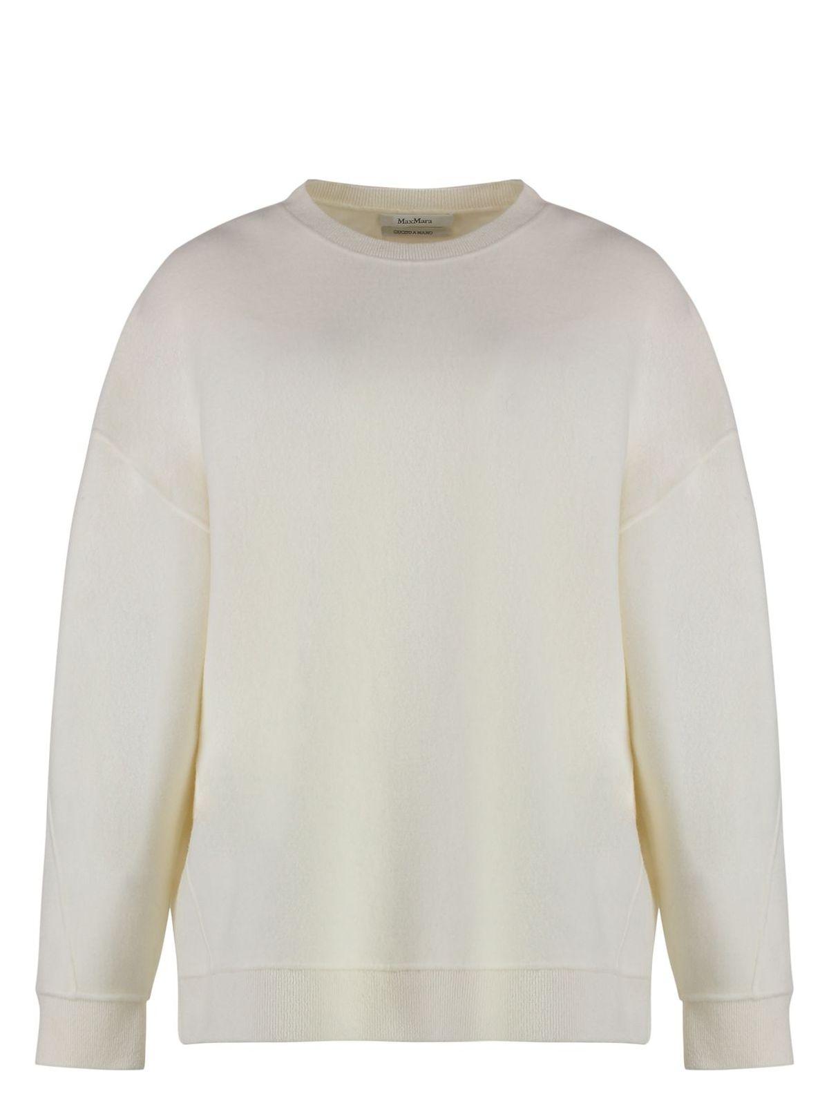 Max Mara Women's Elvira Wool And Cashmere Sweater in White