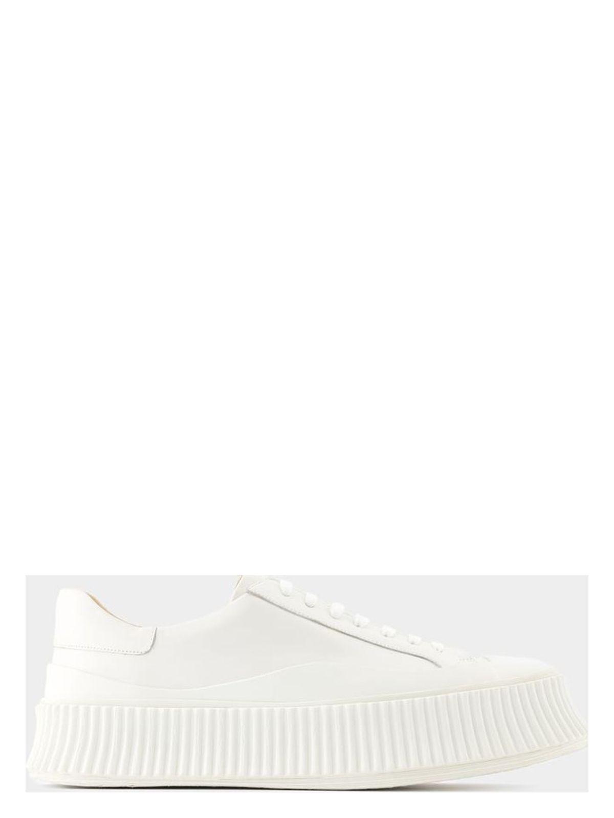Jil Sander White Leather Sneakers