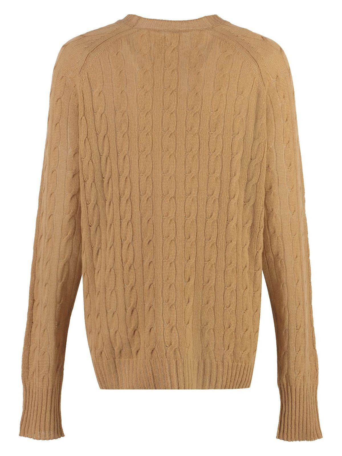 Etro Women's Cashmere Crew-Neck Sweater in Camel