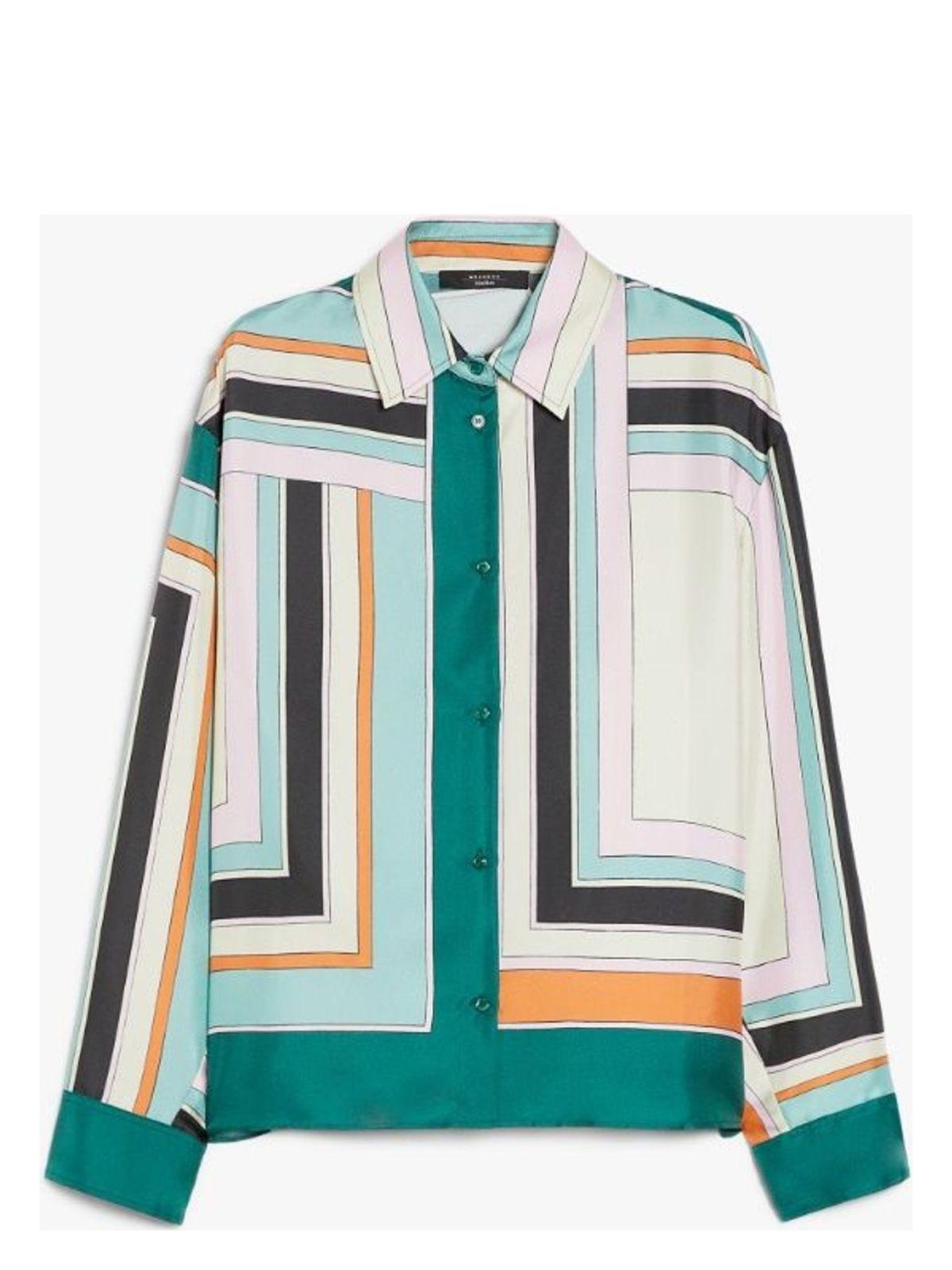 Weekend Max Mara Women's Formia Graphic Printed Button-up Shirt