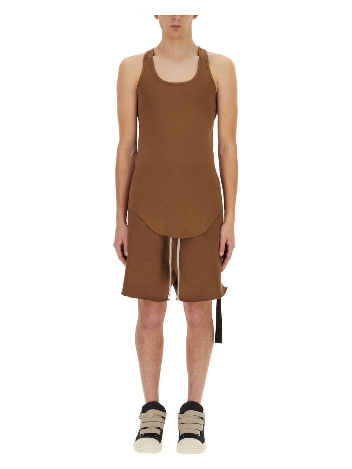 Drkshdw Men's Cotton Tank Top in Brown