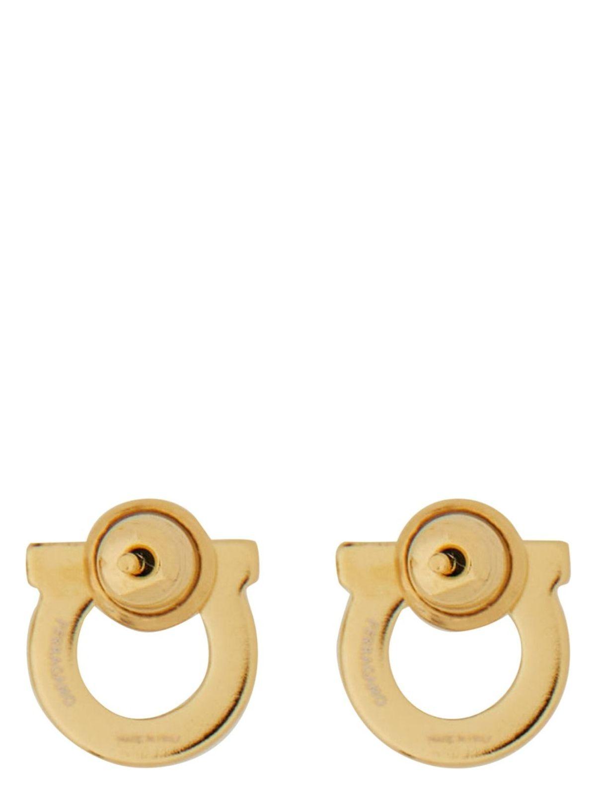 Ferragamo Gancini Crystals Earrings