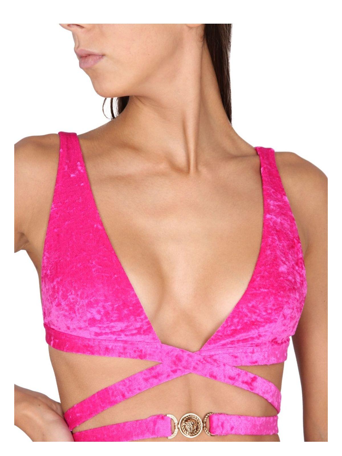 Versace Women's Medusa Bikini Top in Pink