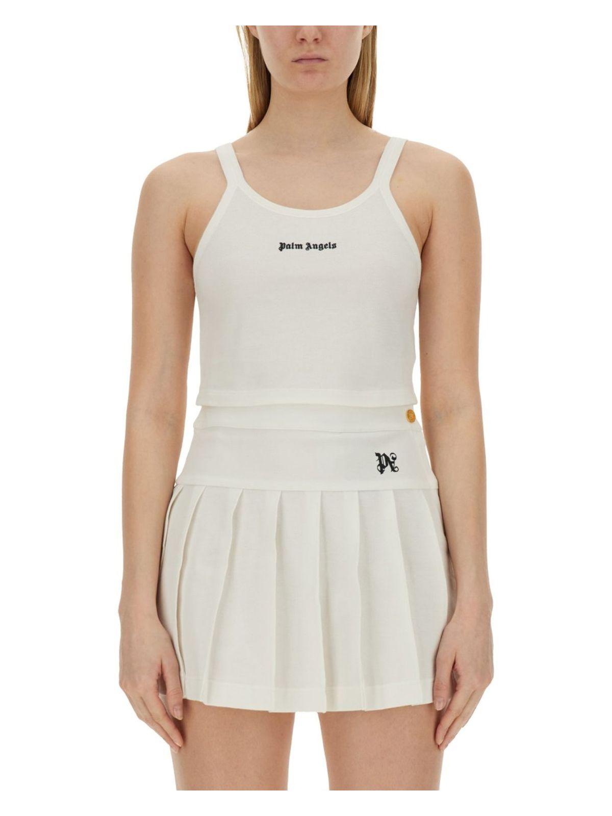 Palm Angels Women's Tank Tops and Logo Tops in Black and White