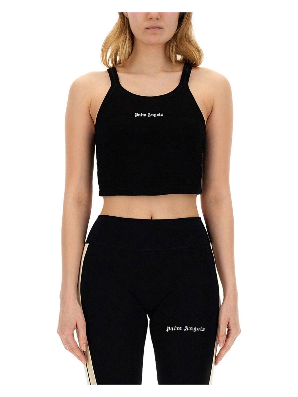 Palm Angels Women's Tank Tops and Logo Tops in Black and White