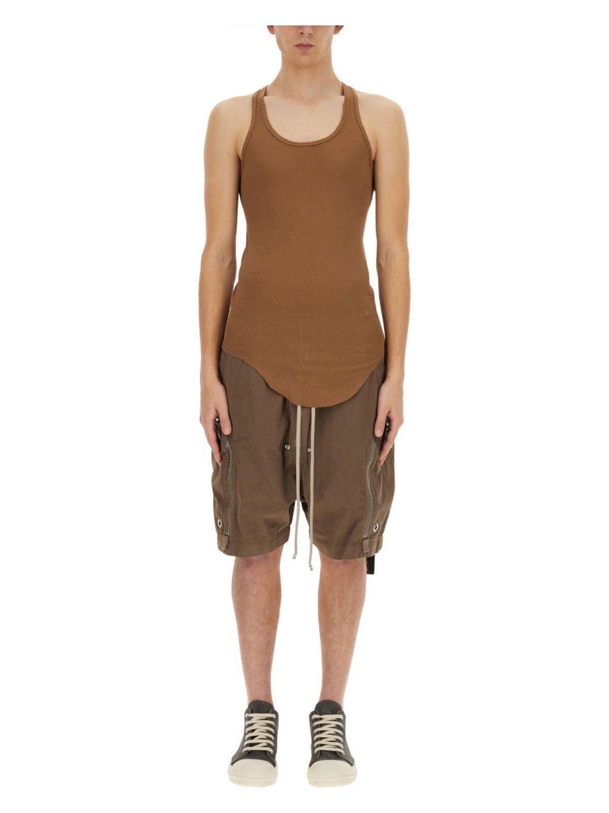 Drkshdw Men's Cotton Tank Top in Brown
