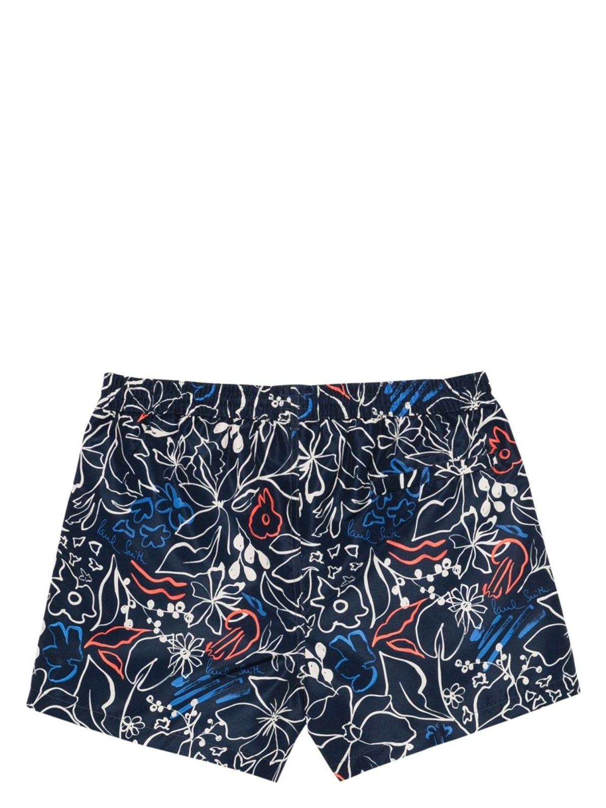 Paul Smith Men's Swimsuit With Print in Blue