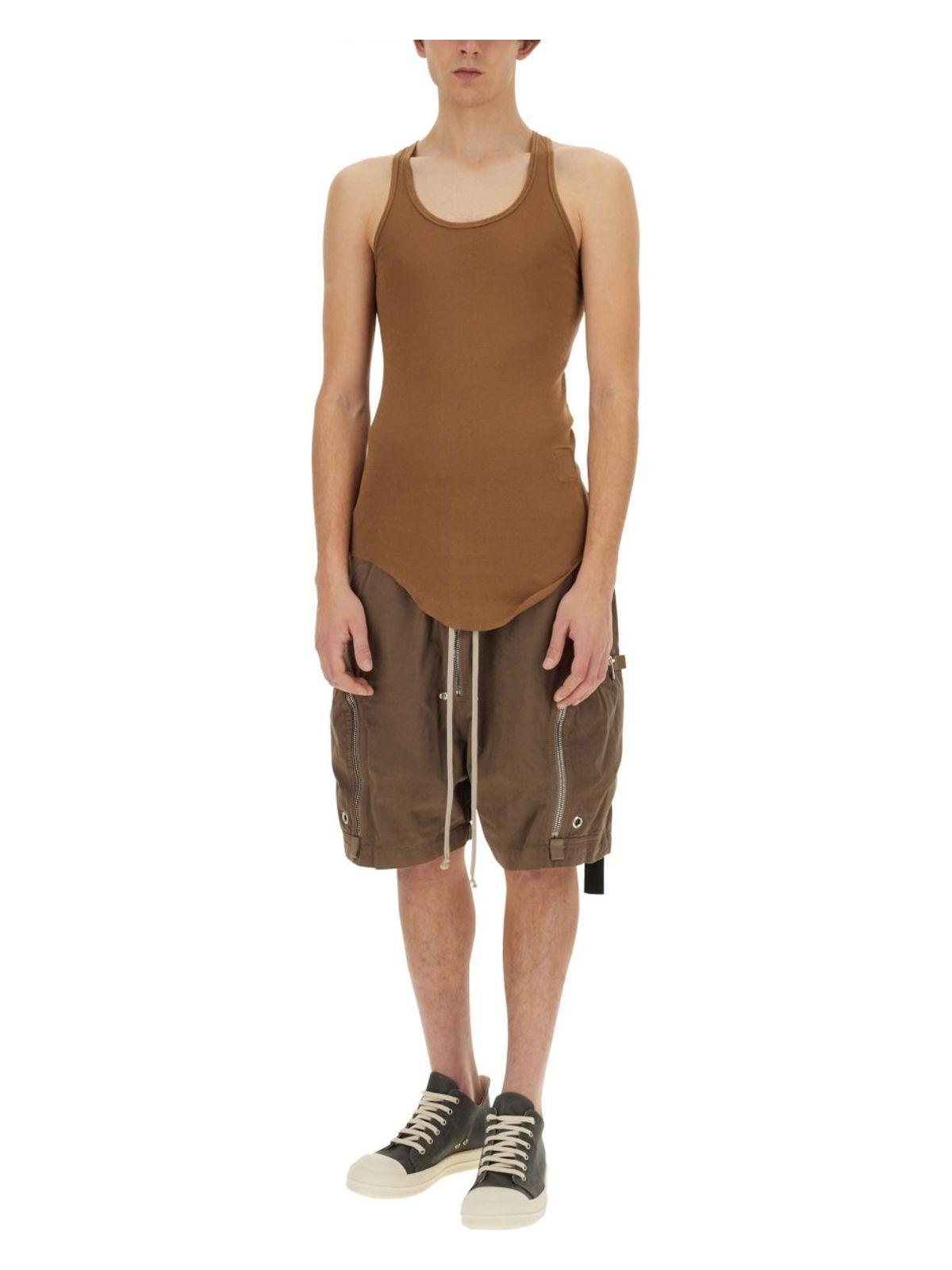 Drkshdw Men's Cotton Tank Top in Brown