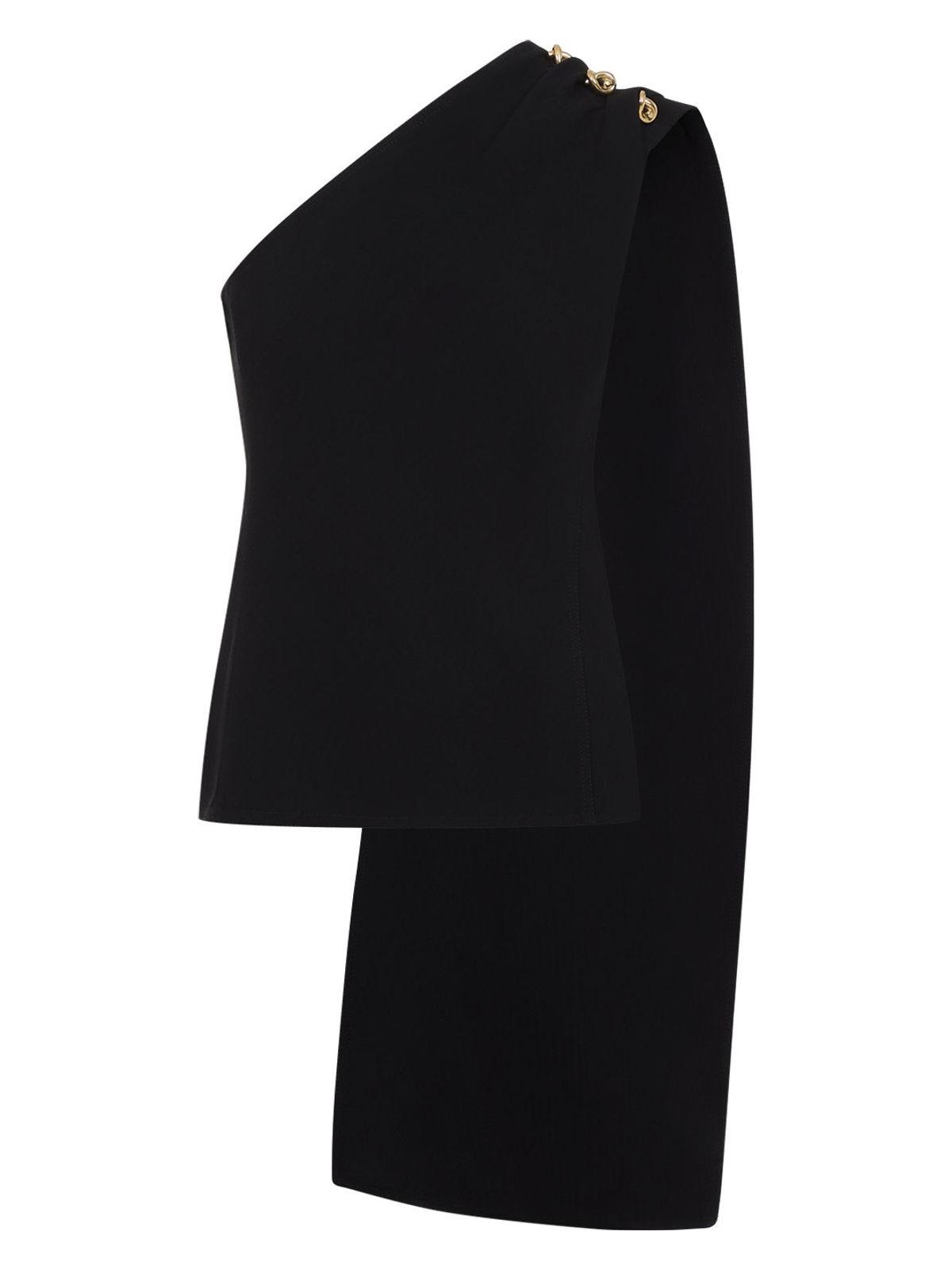 Bottega Veneta Women's One-Shoulder Top and Asymmetric Top in Black