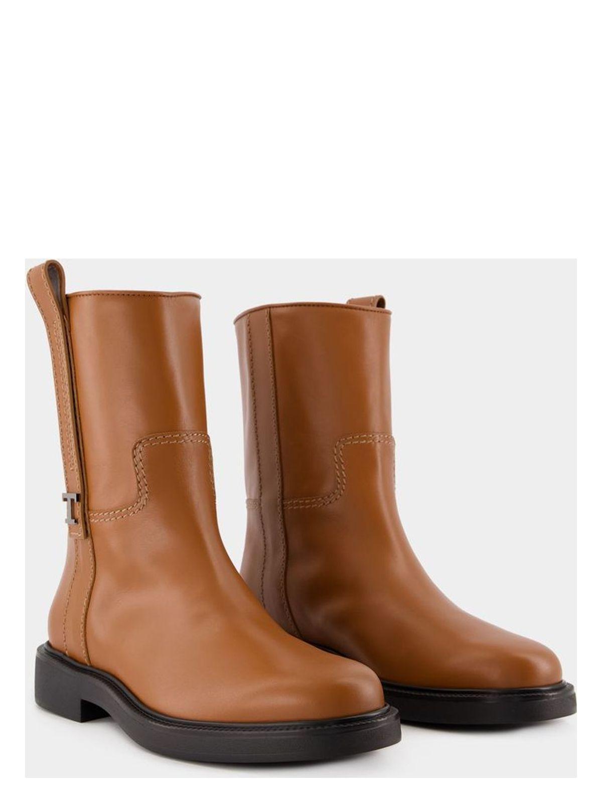 Tod's Women's Calf Leather and Gomma Boots