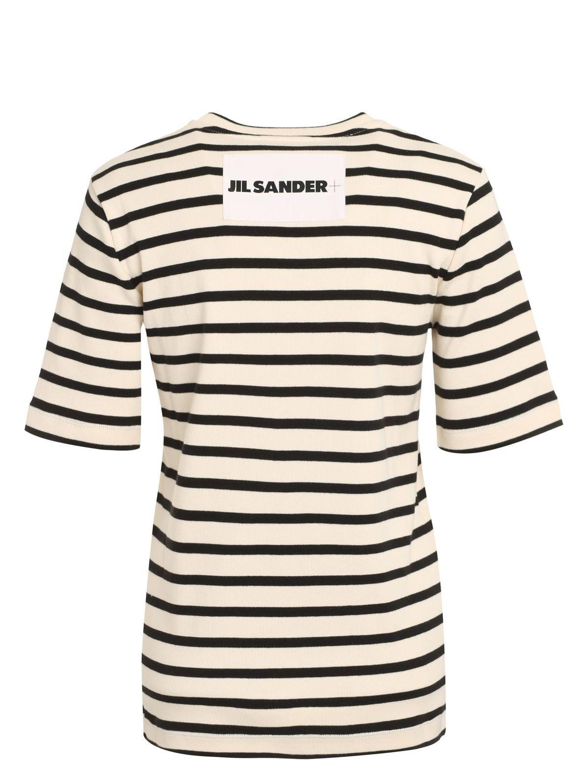 Jil Sander Women's Stripe Cotton T-Shirt