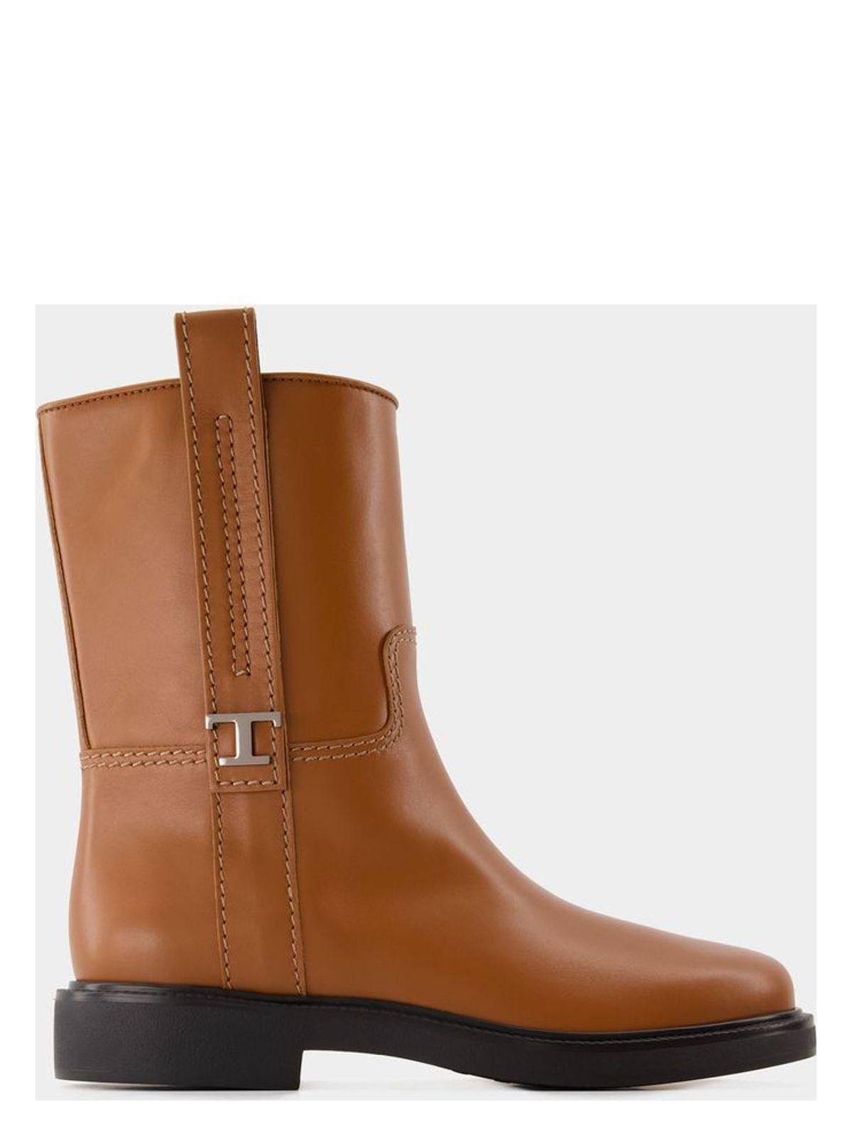 Tod's Women's Calf Leather and Gomma Boots