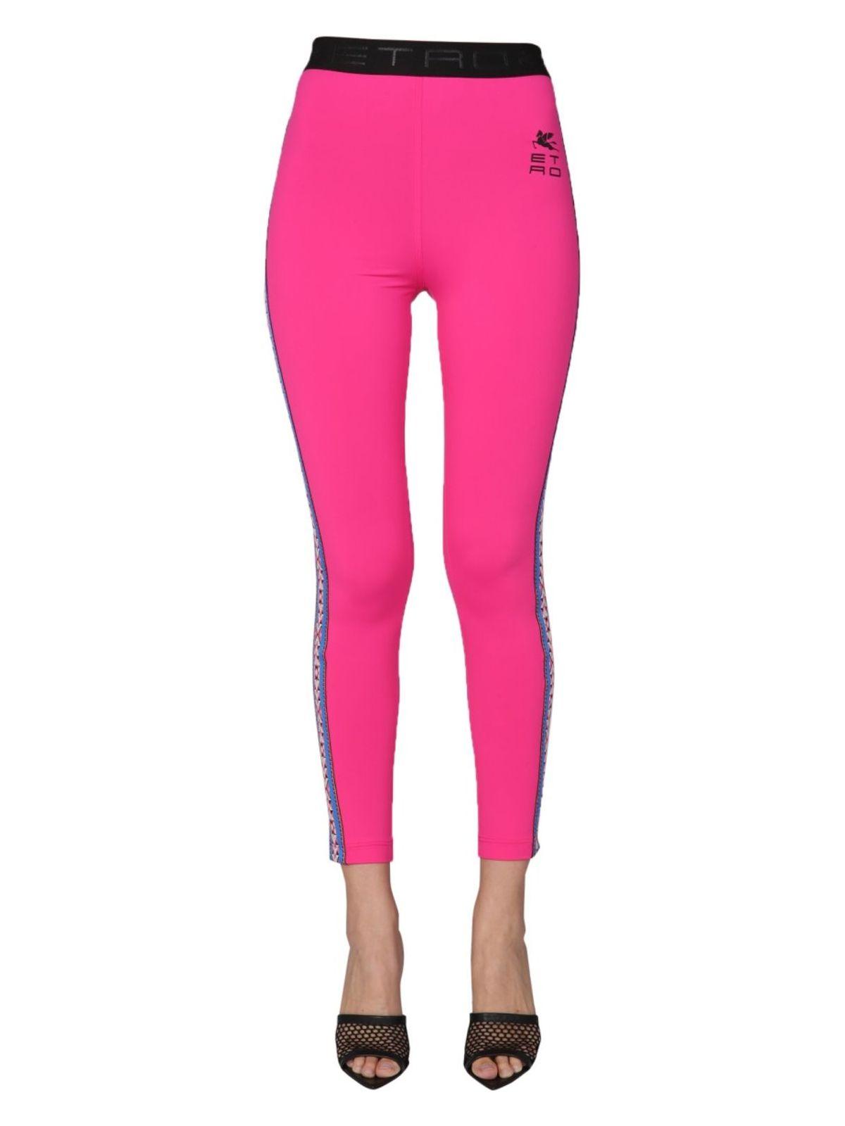 Etro Women's Leggings With Logo in Pink
