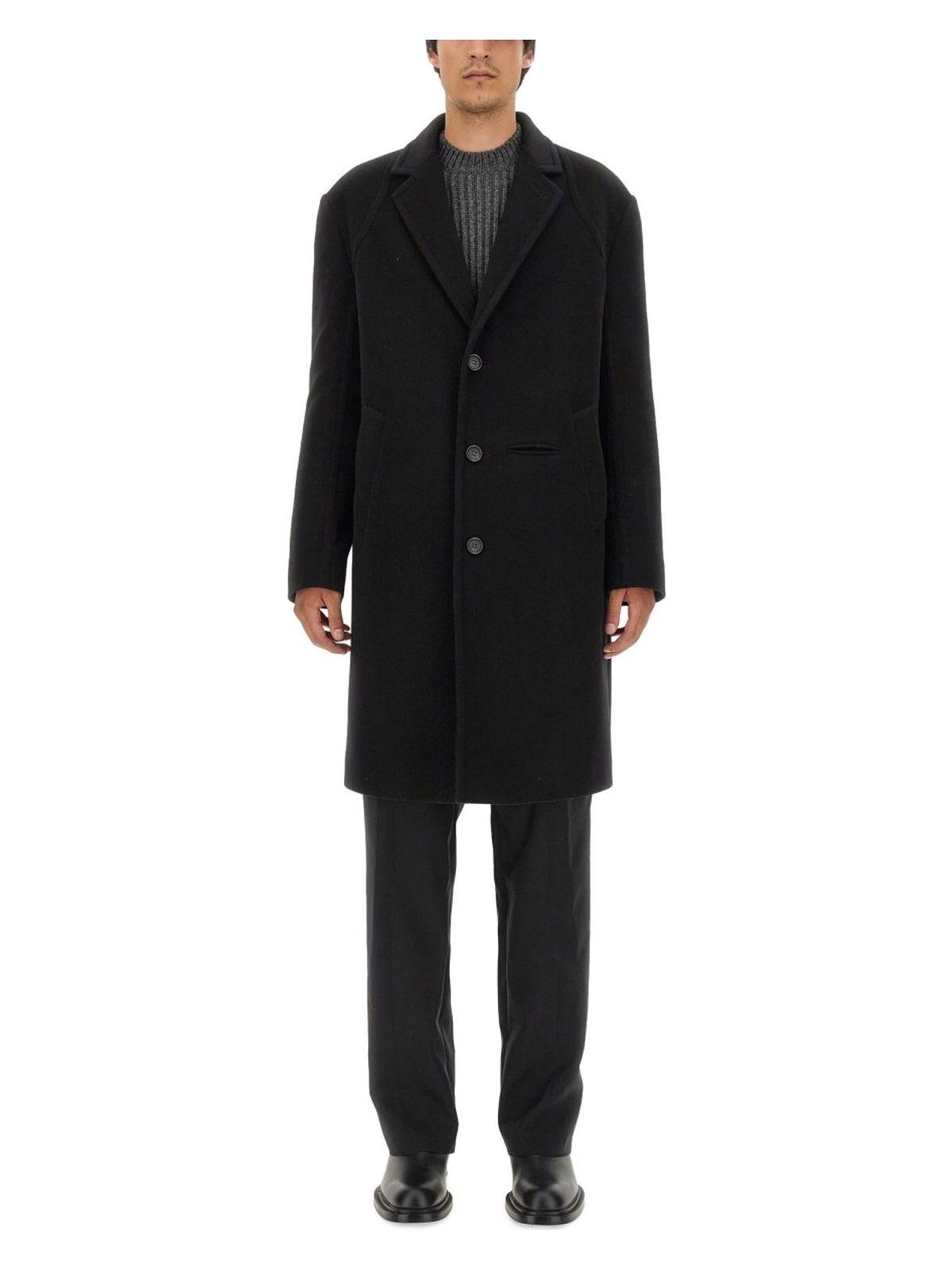 Alexander Mcqueen Men's Single-Breasted Coat in Black