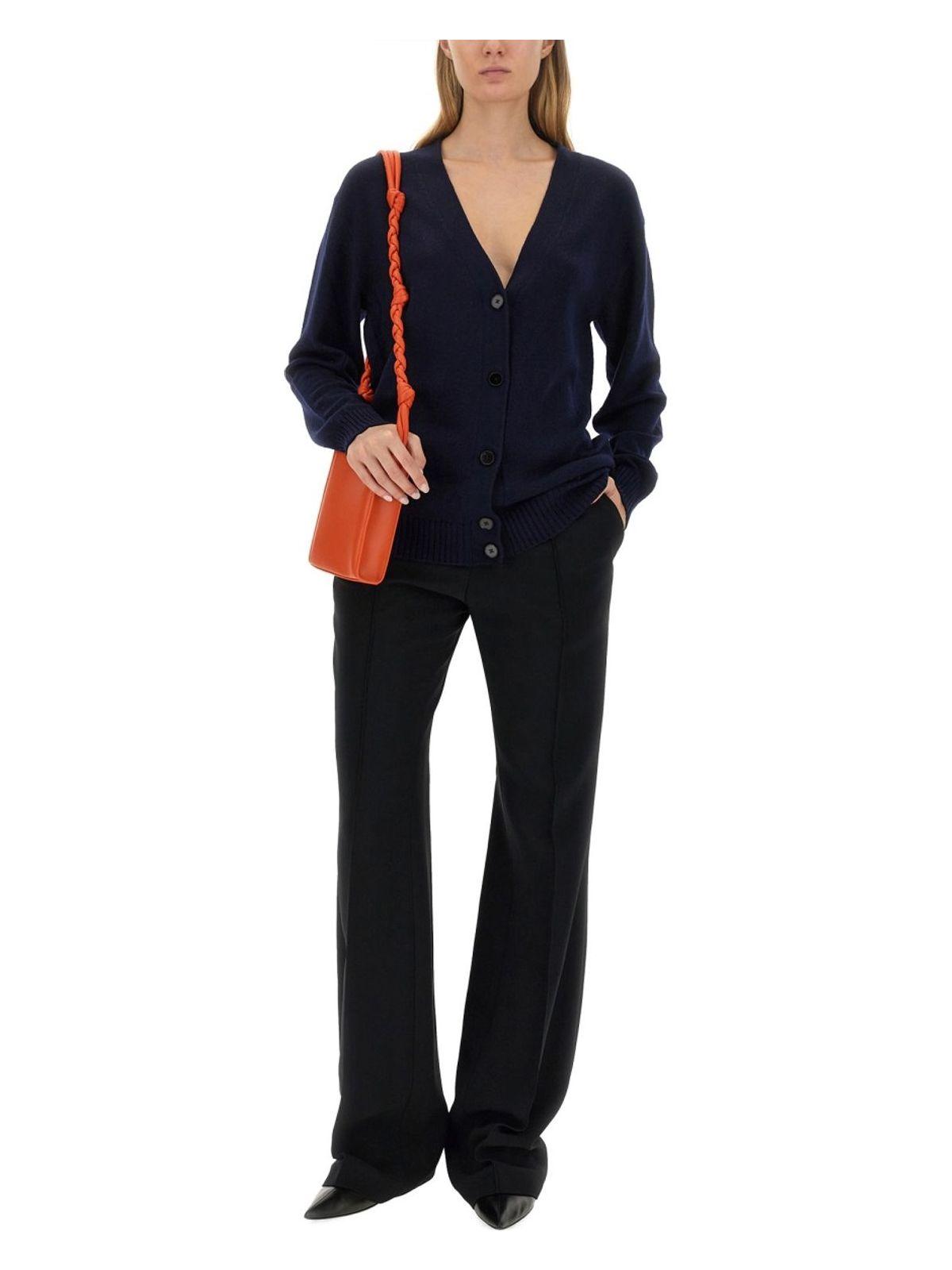 Jil Sander Women's Wool Cardigan in Blue