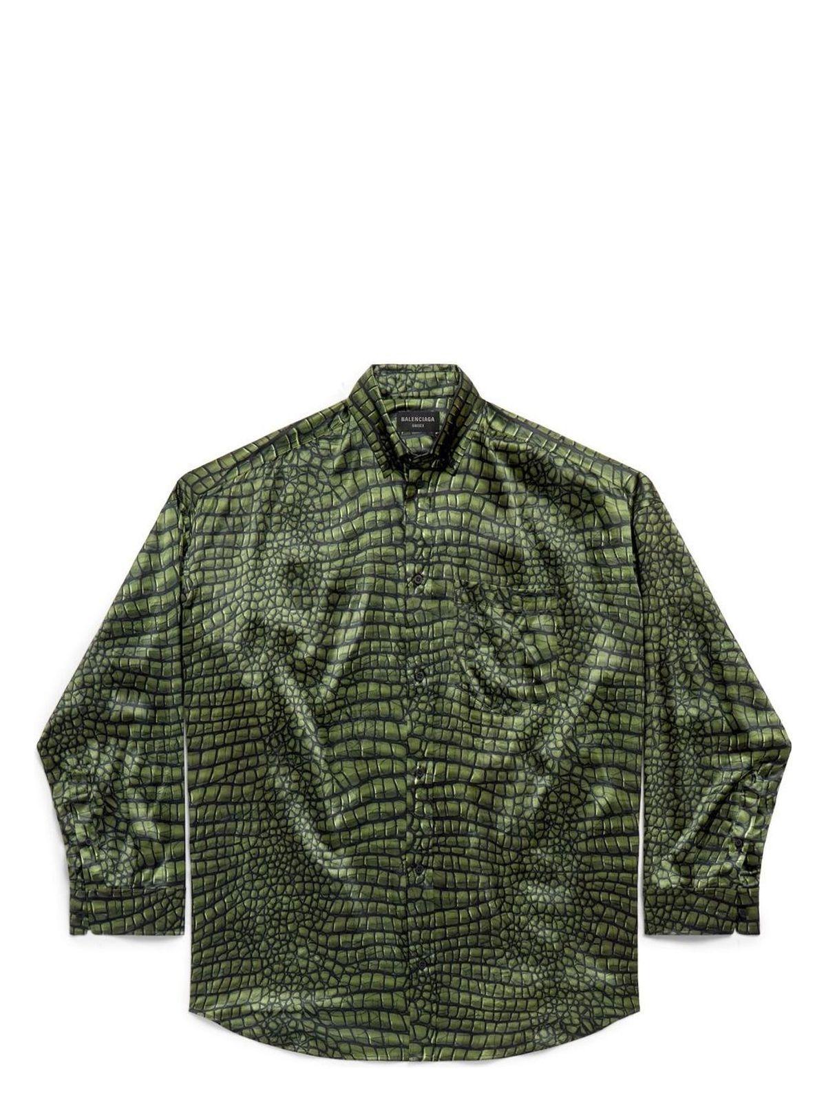Balenciaga Women's Cocoon Printed Silk Shirt