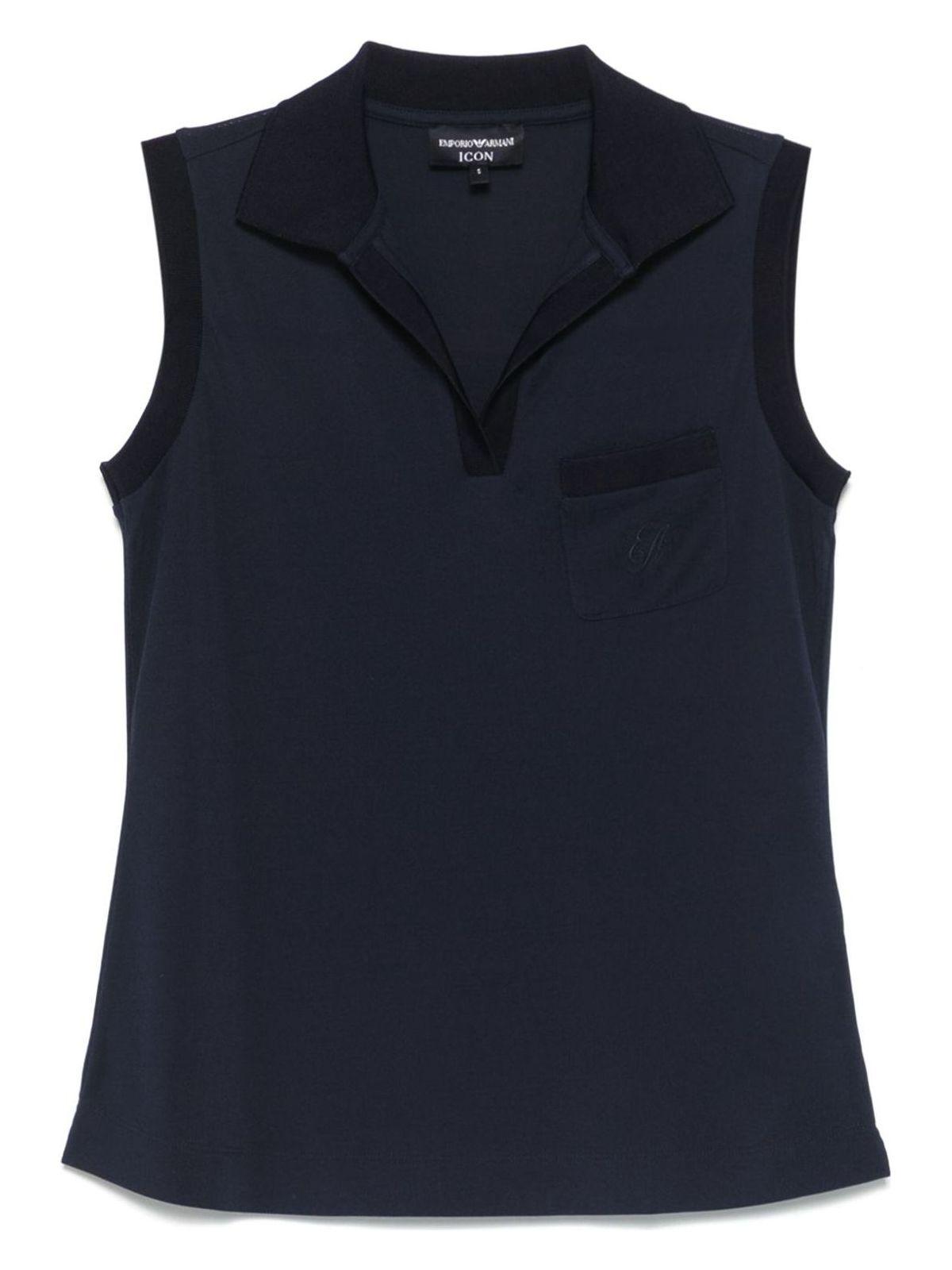 Emporio Armani Women's Sleeveless Top in Blue
