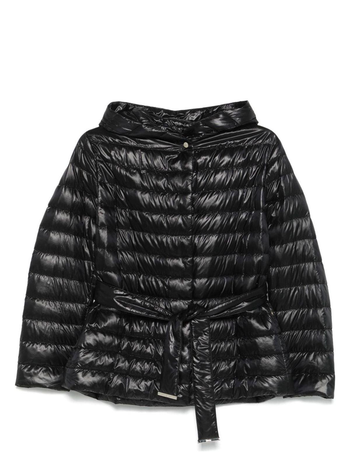 Herno Women's Nylon Short Down Jacket in Black
