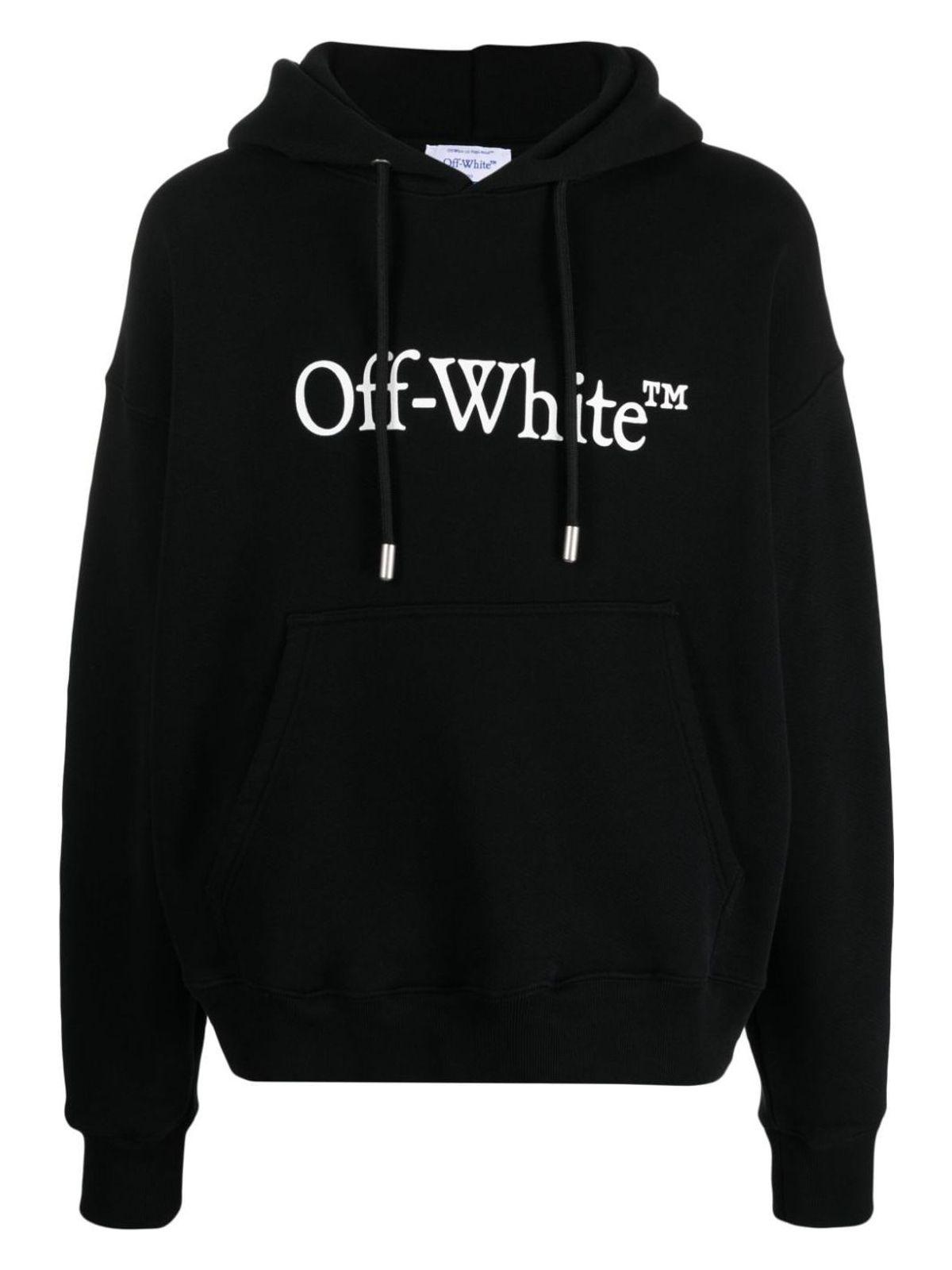 Off-White Big Bookish Cotton Hoodie and Logo Print Hoodie