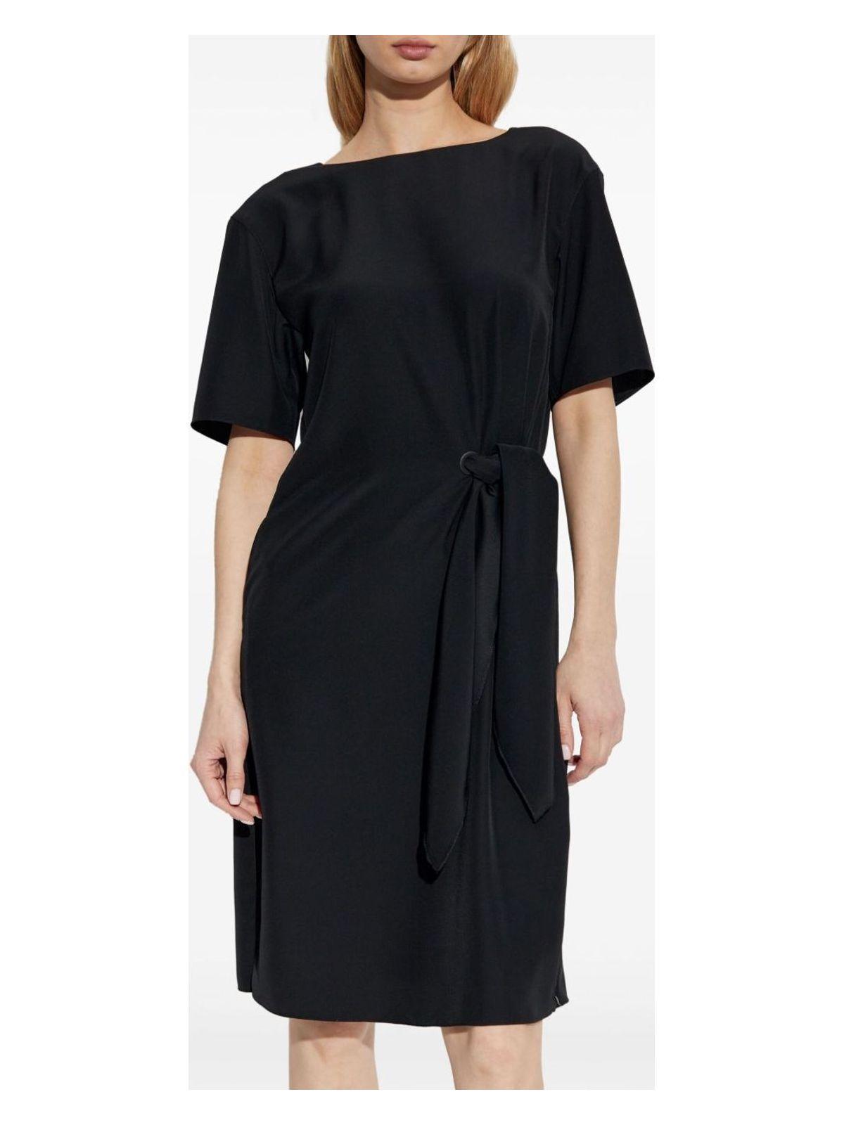 Emporio Armani Women's Midi Dress in Black
