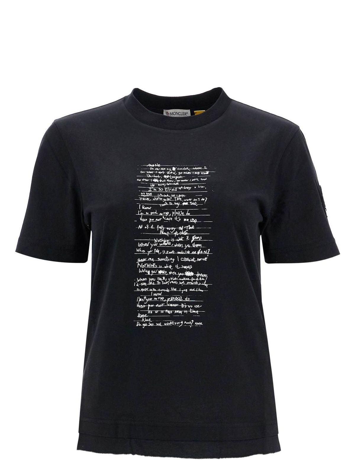 Moncler Genius Women's T-Shirt in Black