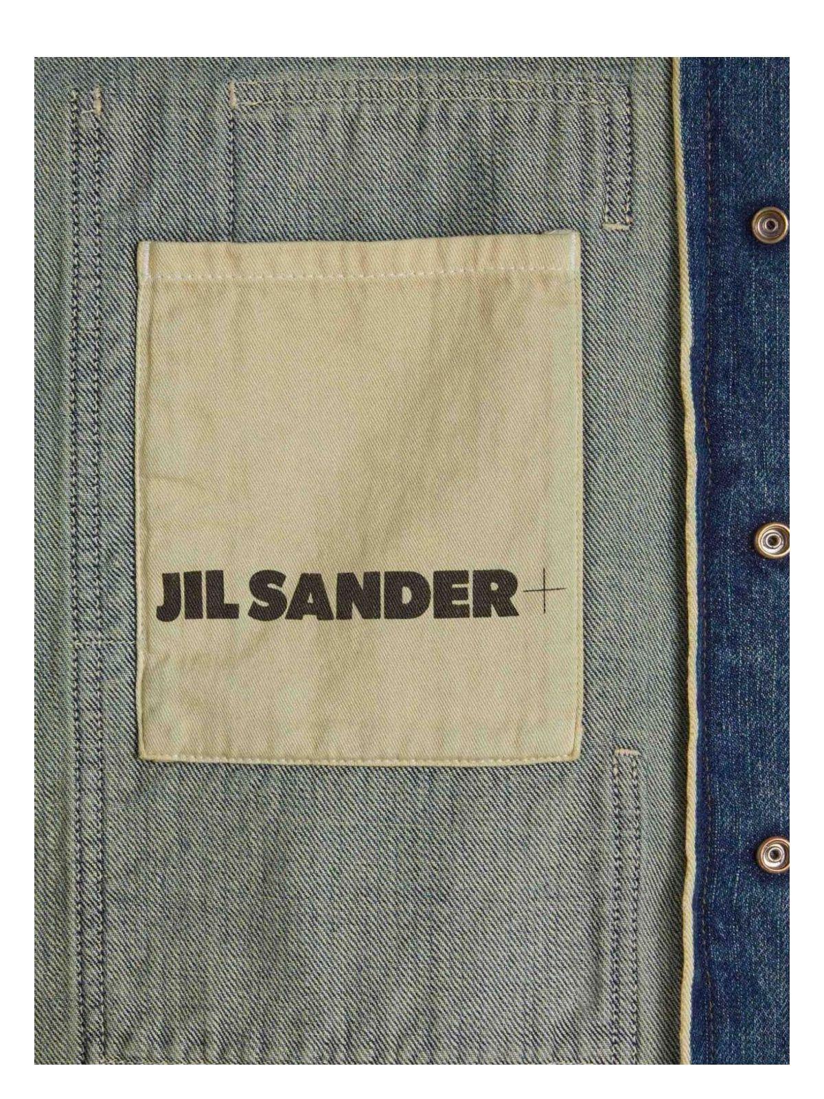 Jil Sander Women's Denim Cotton Shirt in Blue