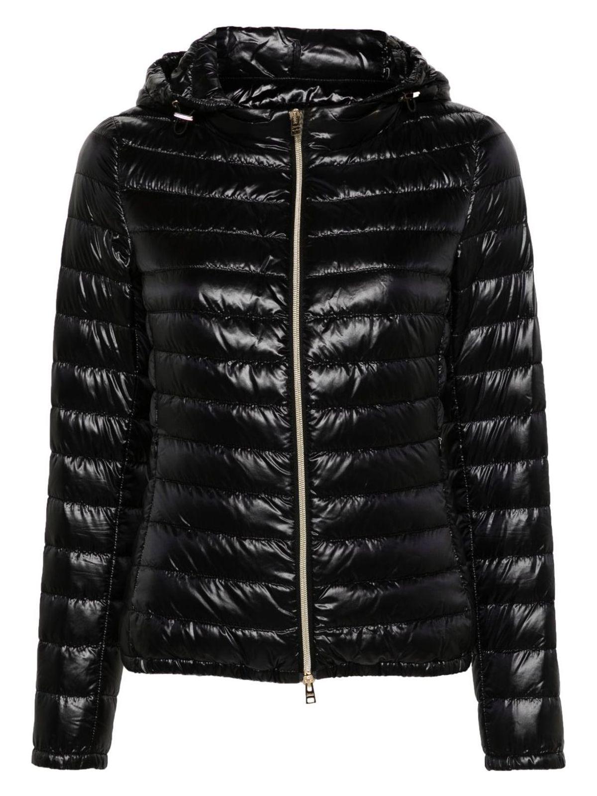 Herno Women's Nylon Short Down Jacket in Black