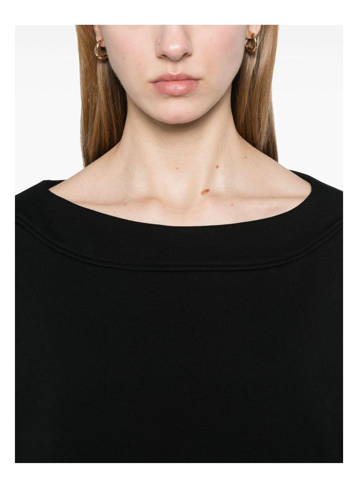 Emporio Armani Women's Organic Cotton Sweatshirt in Black