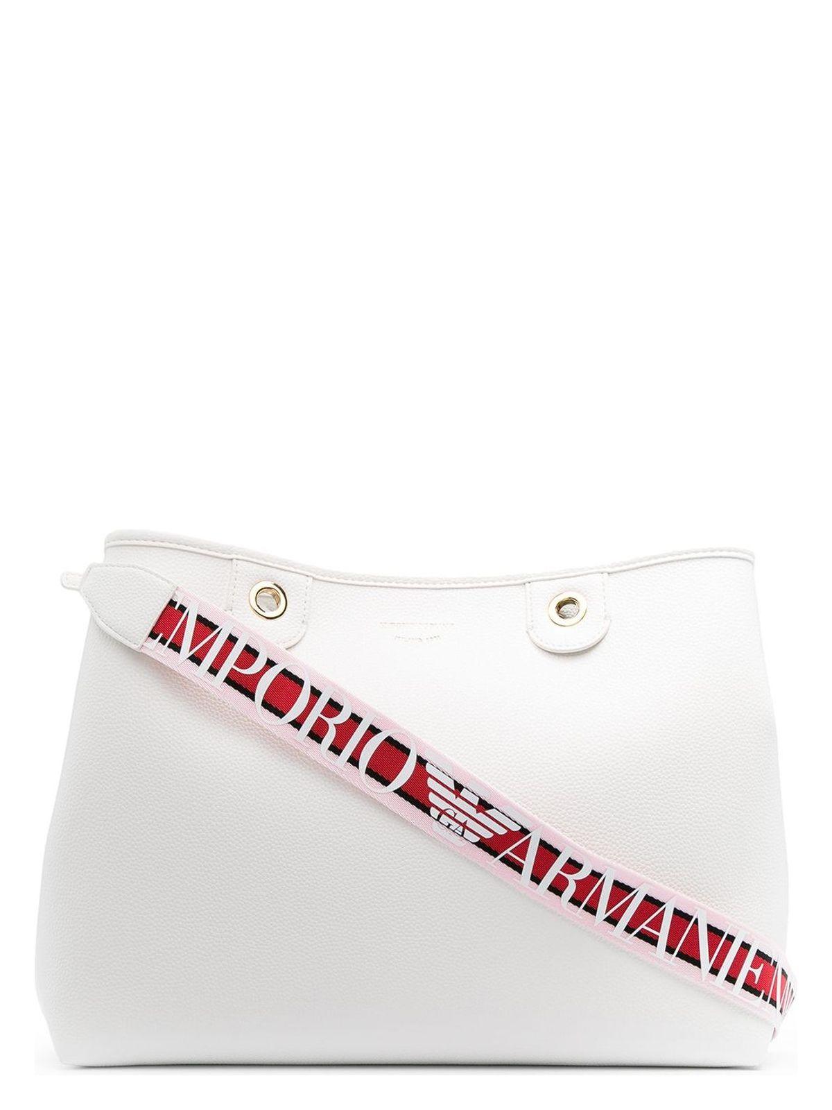 Emporio Armani Women's Myea Medium Shopping Bag in White