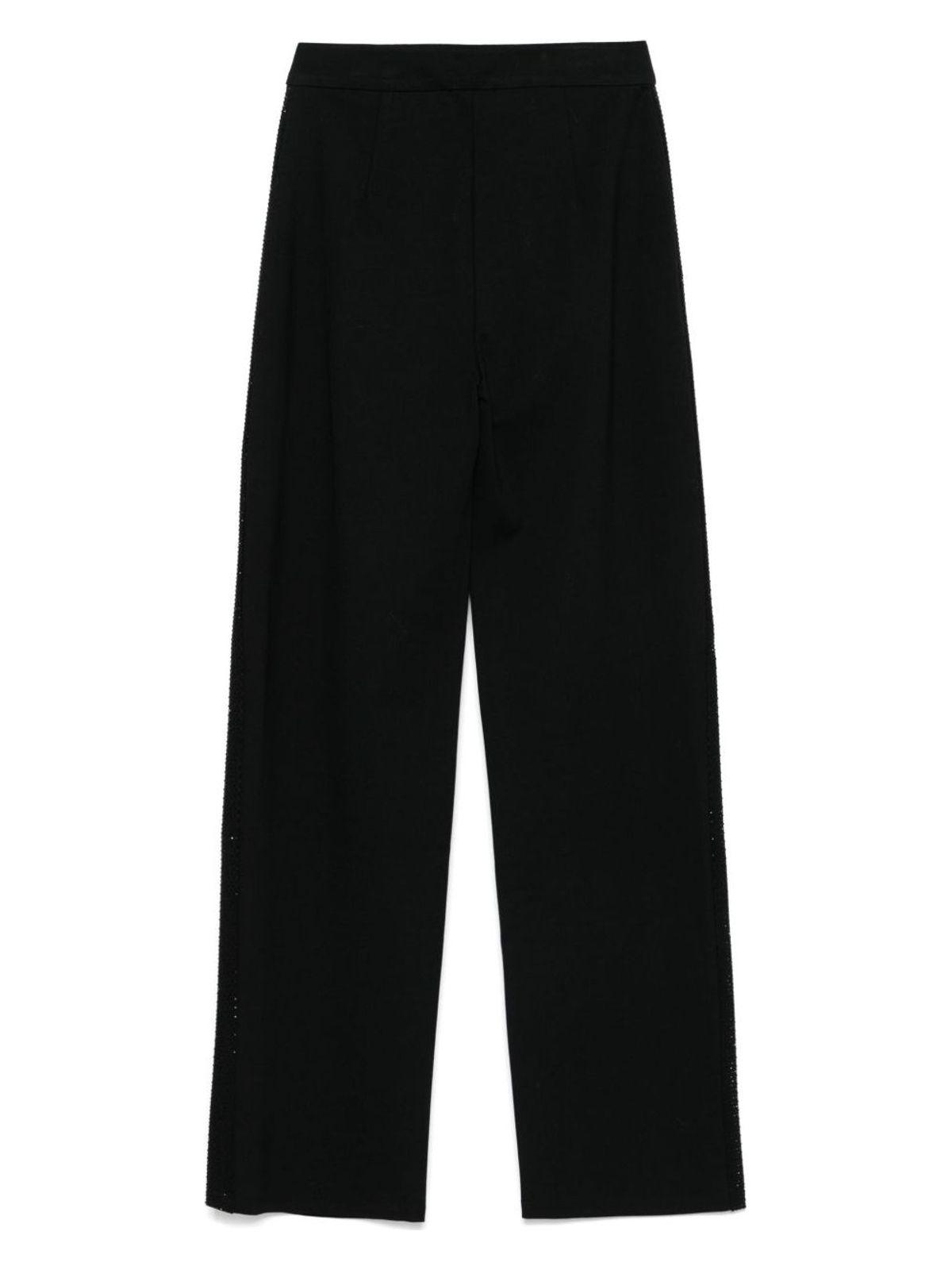 Emporio Armani Women's Wide Leg Trousers in Black