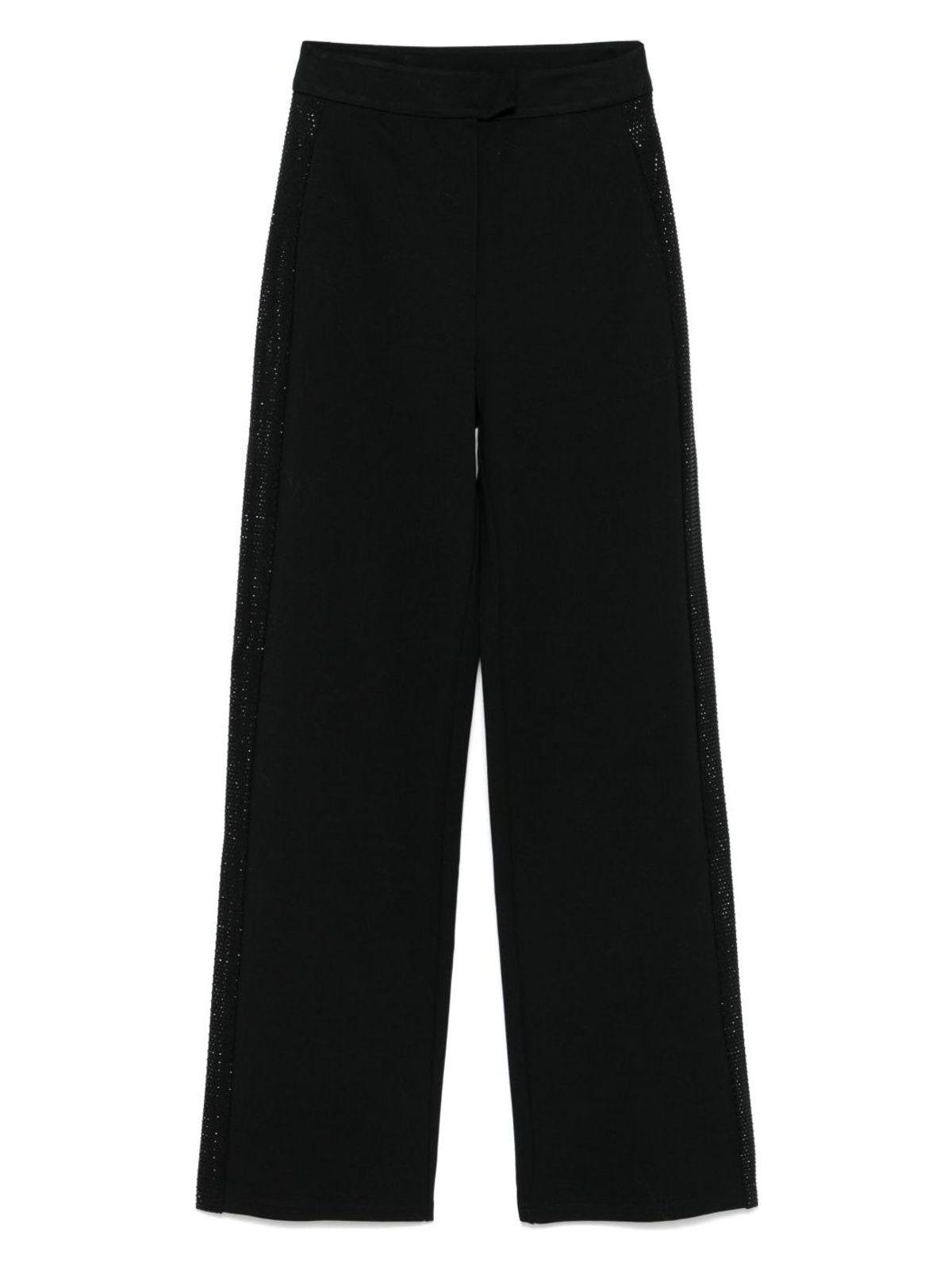 Emporio Armani Women's Wide Leg Trousers in Black