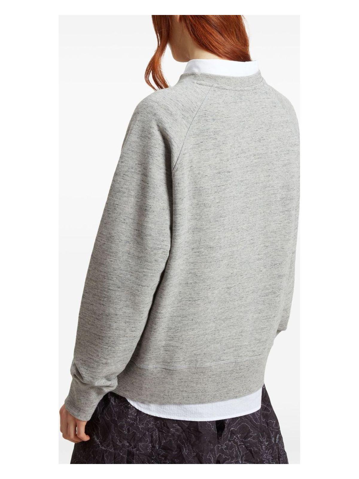 Woolrich Women's Logo Cotton Sweatshirt in Grey