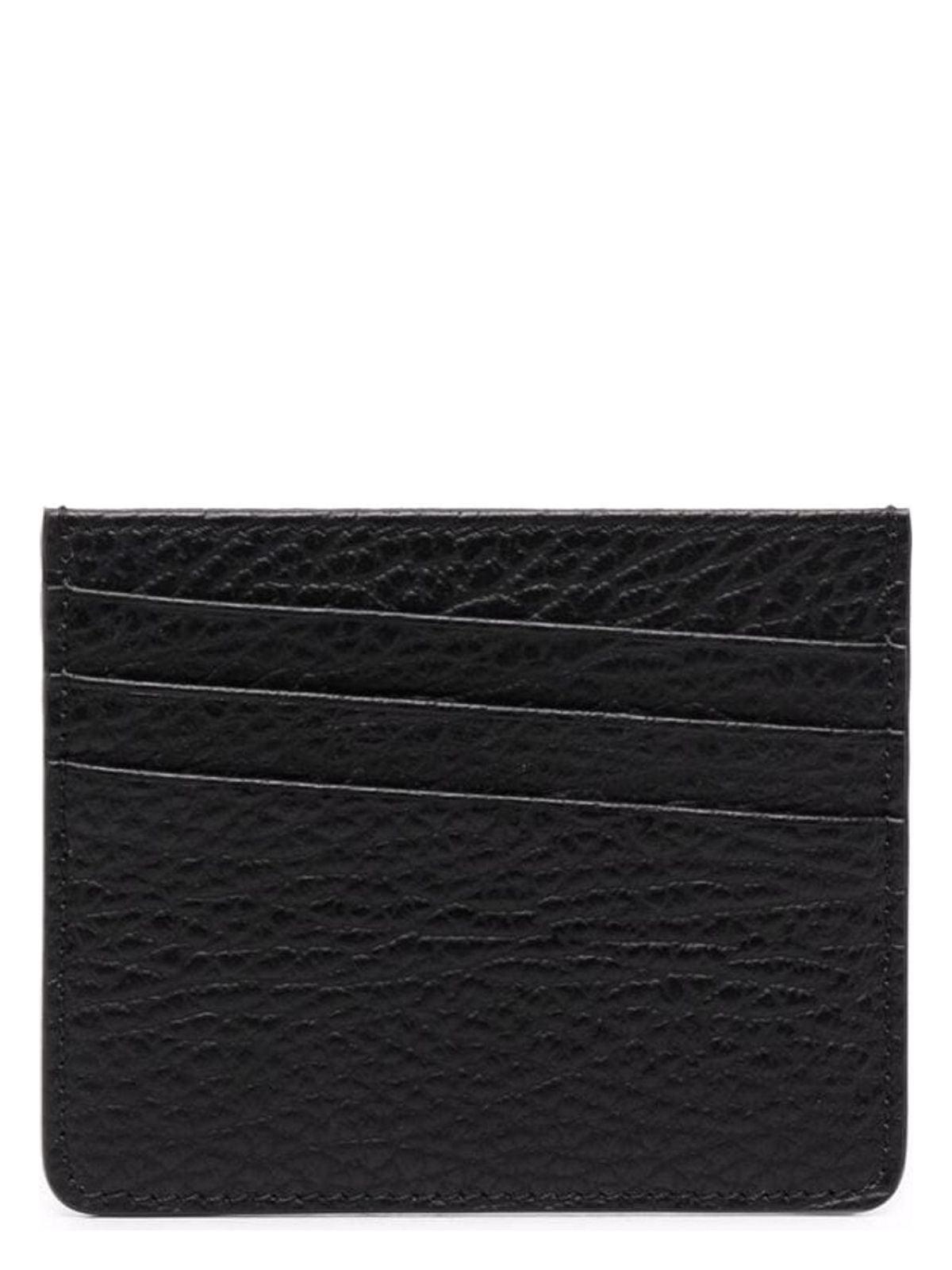 Maison Margiela Leather Card Holders in Black