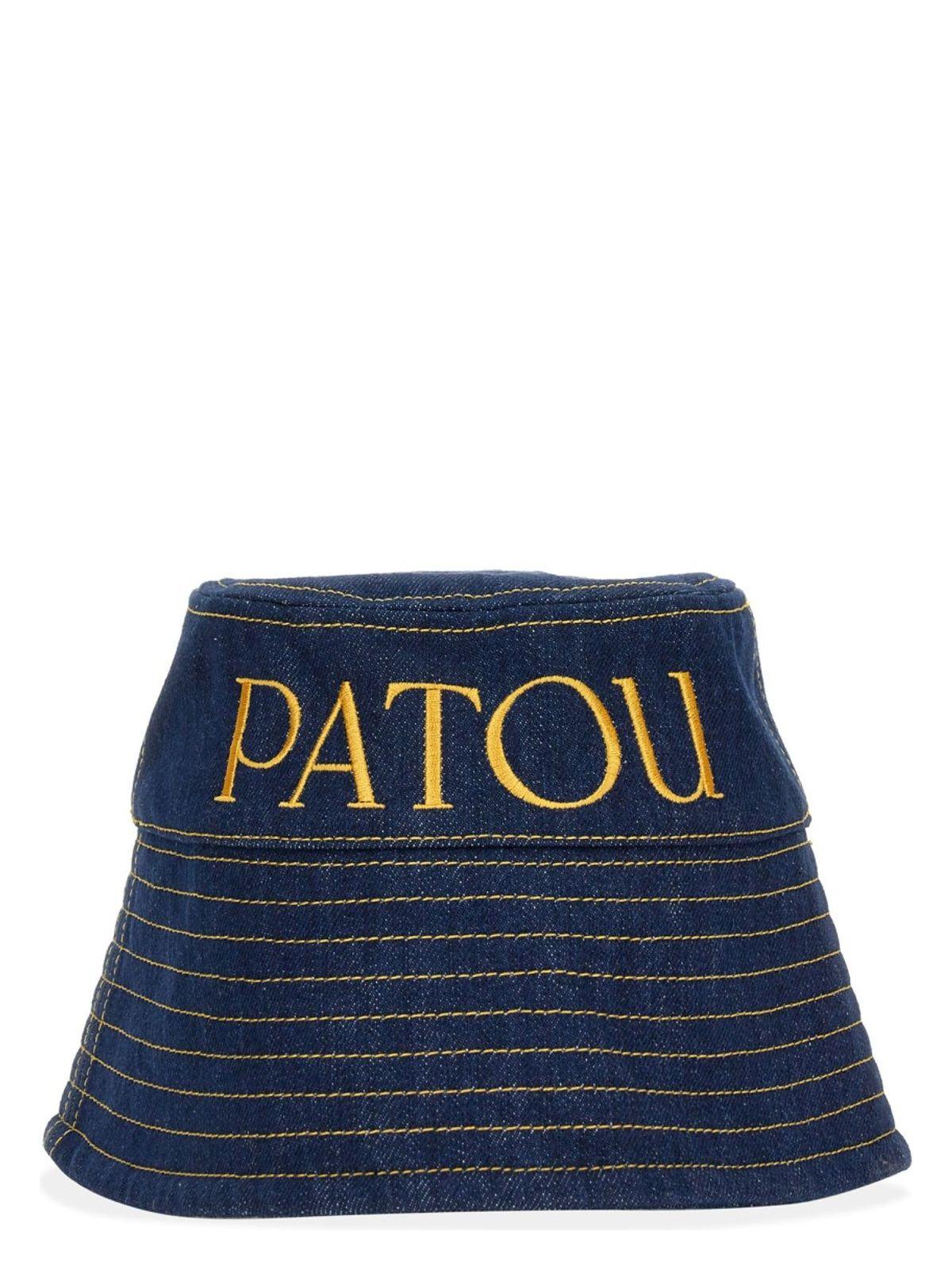 Patou Women's Bucket Hat With Logo in Blue