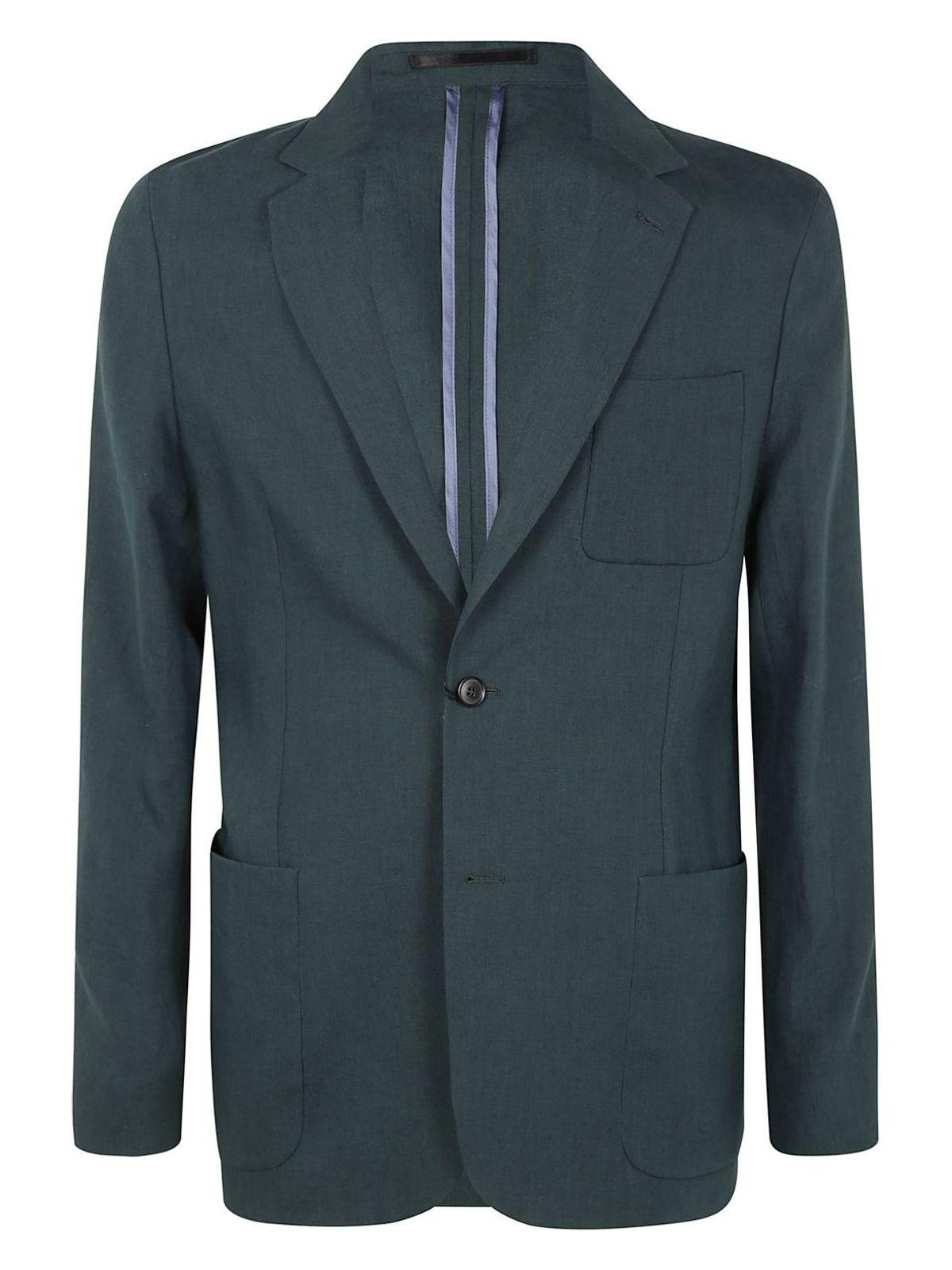 Paul Smith Men's 2 Button Jacket in Green