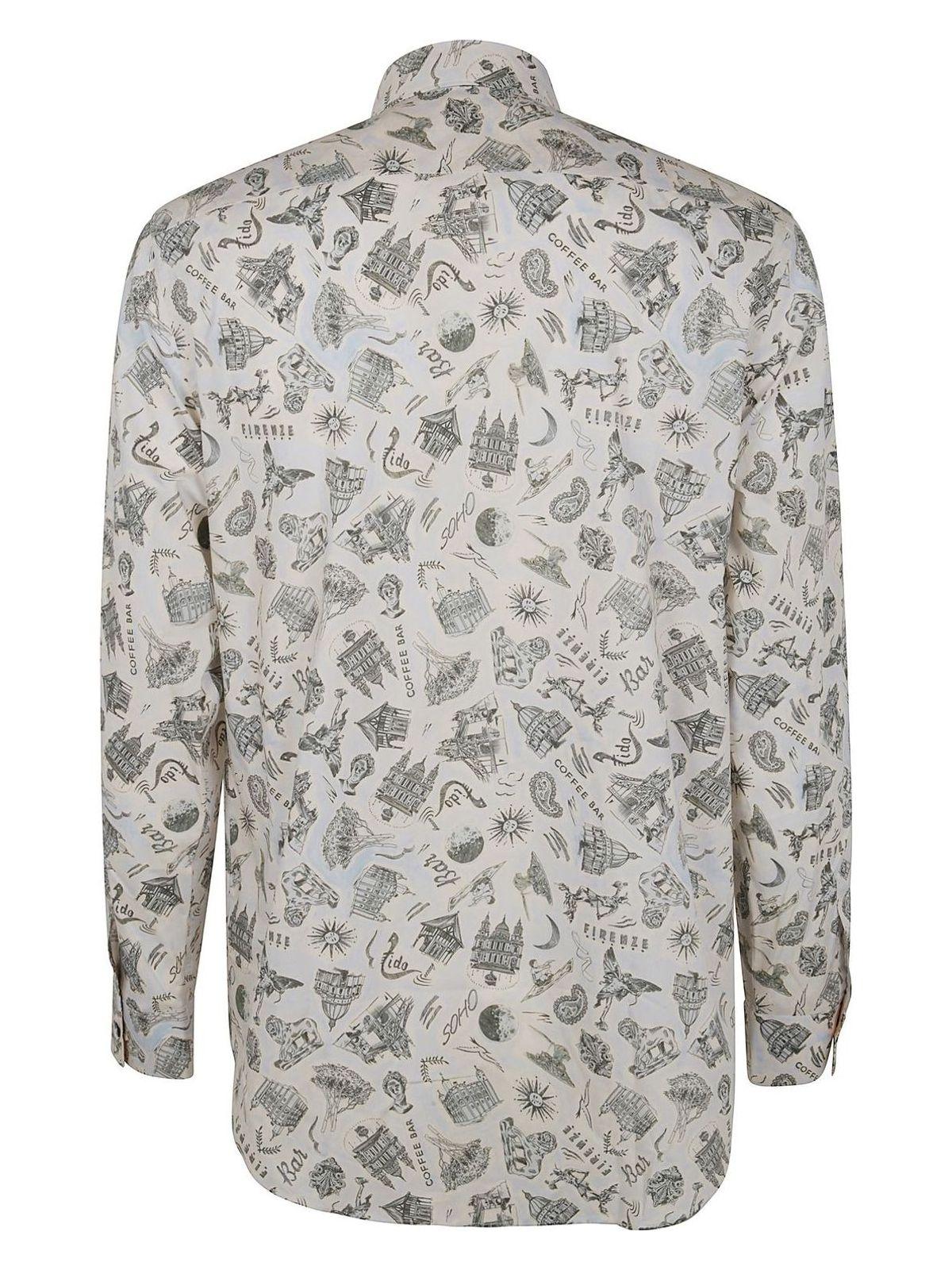 Paul Smith Men's SC Regular Fit Shirt in Blue
