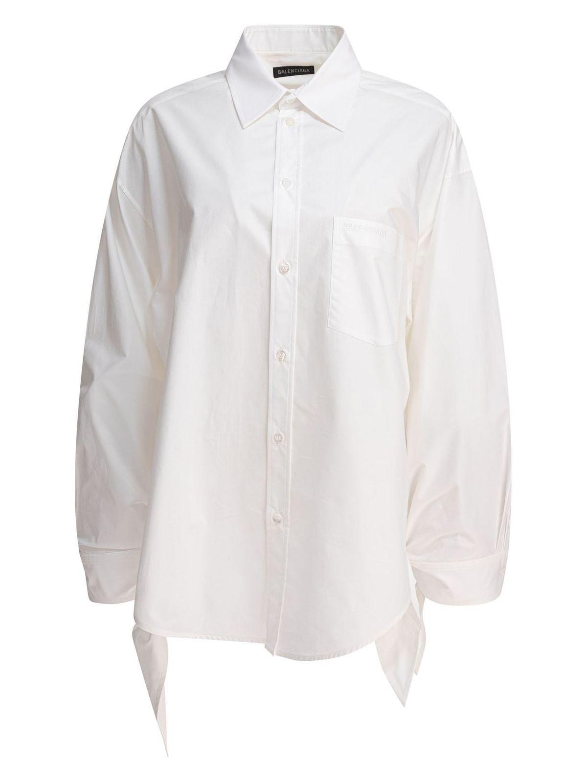 Balenciaga Women's Blouse With Knotted Cuffs