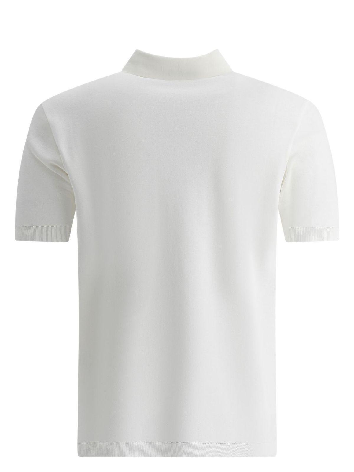 Herno Knitted Cotton Polo Shirt in White