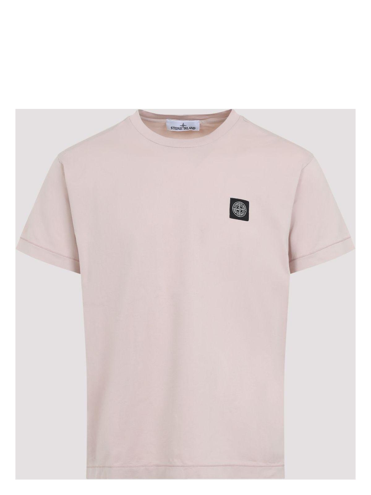 Stone Island Men's T-Shirt in Pink & Purple