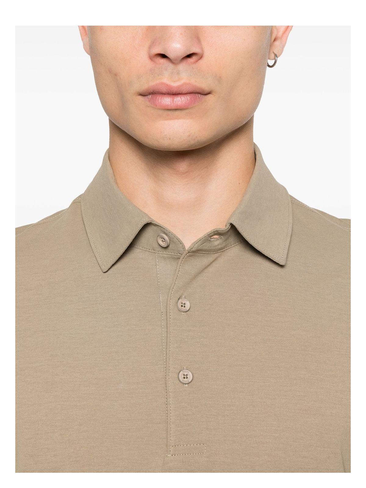 Herno Men's Polo Shirt in Nude & Neutrals