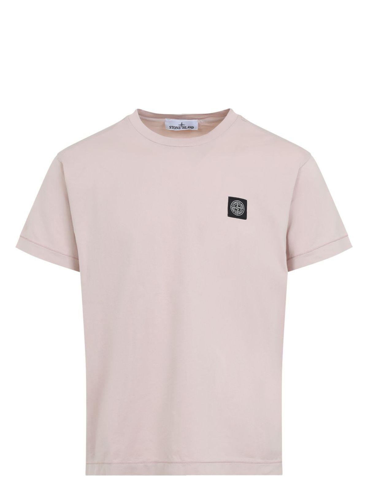 Stone Island Men's T-Shirt in Pink & Purple